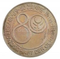 1989. "20 éves az MNB és az ÖNB sportkapcsolata" magyar és német nyelvű, kétoldalas, jelze...