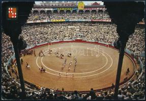 1964 A magyar labdarúgó válogatott tagjai által aláírt képeslap Barcelonából Sipos, Bene, Kocsis, Má...