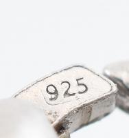 Ezüst(Ag) nyaklánc ornamentikus medállal, jelzett, h: 50 cm, nettó: 17,9 g