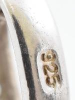 Ezüst(Ag) nyaklánc szív alakú medállal, jelzett, h: 50 cm, bruttó: 12,5 g