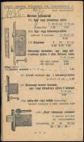 1935 Ligeti Henrik Asztalosipari Cikkek Vasüzletének árjegyéke. Bp., Fráter és Társa, 96 p. Papírköt...