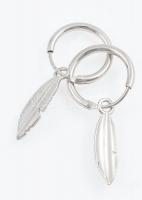 Ezüst(Ag) karikás fülbevalópár, jelzett, d: 1,5 cm, nettó: 2,3 g