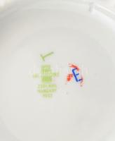 Zsolnay Marie Antoinette mintás cukortartó. Matricás, jelzett, minimális kopással, m: 10 cm