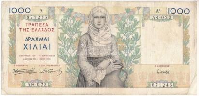 Görögország 1935. 1000D T:III
Greece 1935. 1000 Drachmai C:F
Krause 106.a