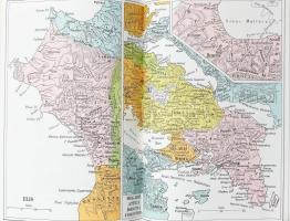 Strabón: Geógraphika. Bp., 1977, Gondolat. 15 színes térképpel illusztrált. Kiadói egészvászon-kötés...