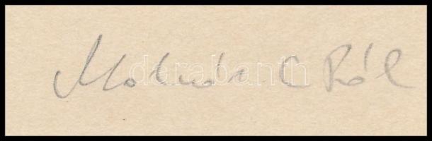 Molnár C. Pál (1894-1981): Mária a gyermek Jézussal. Fametszet, papír, utólagos jelzéssel, paszpartu...