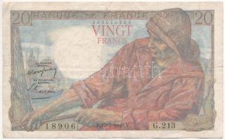 Franciaország 1949. 20Fr T:III  France 1949. 20 Francs C:F  Krause 100