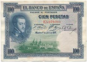 Spanyolország 1925. 100P T:II- Spain 1925. 100 Pesos C:VF Krause P#69c