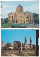 ZSINAGÓGÁK - 10 db modern magyar képeslap / SYNAGOGUES - 10 modern Hungarian postcards