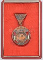 1950. "Földalatti Vasút Emlékérem" zománcozott bronz kitüntető érem, eredeti tokban T:1-