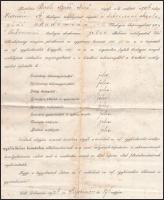 1892 Debreceni teológia akadémia bizonyítványa Kiss Áron püspök autográf aláírásával