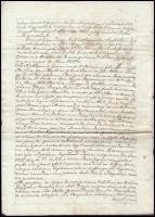 Hollósy Somogyi és Laky családok nemességi ügyében hozott Komárom vármegyei közgyűlési hiteles határ...