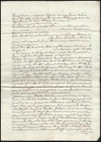 Hollósy Somogyi és Laky családok nemességi ügyében hozott Komárom vármegyei közgyűlési hiteles határ...