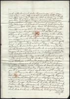 Hollósy Somogyi és Laky családok nemességi ügyében hozott Komárom vármegyei közgyűlési hiteles határ...