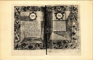 Hebrew Bible, richly illuminated manuscript. Toledo? ca. 1491. Judaica / Héber Biblia. Judaika