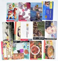 2000-2004 14 db klf MATÁV telefonkártya (magyaros ételek, rajzfilmek, Postabank, stb.)