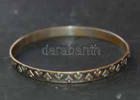 Dekoratív női ezüst karperec 13,7g a századfordulóról