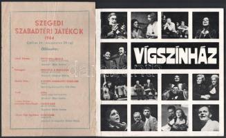 1964-1997 Színházi műsoros füzetek (Szegedi Szabadtéri Játékok, Vígszínház, Pesti Színház, In memoriam Kodály Zoltán)