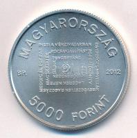 2012. 5000Ft Ag "Örkény István születésének 100. évfordulója" tanúsítvánnyal, tájékoztatóv...