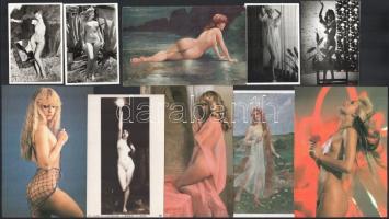 10 db erotikus fotó és képeslap, vegyes méretben