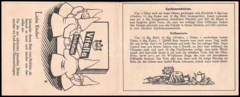 cca 1930 Vitello - Im lande der Zwerge- ételízesítő mese rajzos receptfüzete