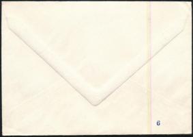 Szász Endre (1927-2003) saját kezű aláírása a Budapesti Tavaszi Fesztivál borítékján az általa terve...