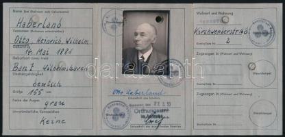 1953-1960 Német (NSZK) személyi igazolvány, fényképes útlevél és jogosítvány / German (BRD) ID, pass...