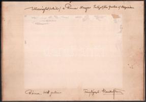 Kerekes János (1889?-1965?): Utcarészlet (sikátor) a Római Magyar Intézet (Via Giulia 1) közelében, ...