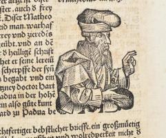 1493 A nürnbergi Hartmann Schedel krónika egy lapja, rajta Magyarországról és Mátyás király uralkodá...