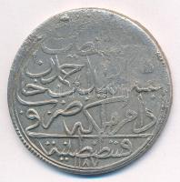 Oszmán Birodalom 1781. (1187/9) Altmislik Ag (26,74g) T:3 korr. Ottoman Empire 1781. (1187/9) Altmis...