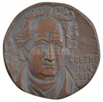 Renner Kálmán (1927-1994) DN "Goethe 1749-1832" Br emlékérem (~92mm) T:1-