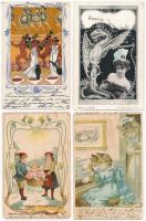 54 db RÉGI hosszú címzéses főleg motívum képeslap vegyes minőségben / 54 pre-1905 mostly motive postcards in mixed quality
