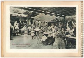 47 db MODERN magyar reprint képeslap albumba ragasztva: Budapest és vidéki városok / 47 modern Hunga...