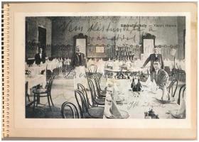 47 db MODERN magyar reprint képeslap albumba ragasztva: Budapest és vidéki városok / 47 modern Hunga...