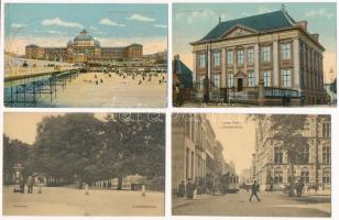 10 db RÉGI holland város képeslap vegyes minőségben / 10 pre-1945 Dutch town-view postcards in mixed quality