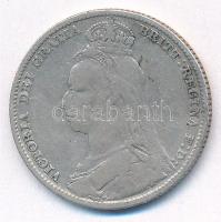 Nagy-Britannia 1892. 1Sh Ag Viktória T:3 United Kingdom 1892. 1 Shilling Ag Victoria C:F Krause KM#744