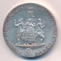 Kiss Nagy András (1930-1997) 1973. "Magyar Nemzetért / Erdély" jelzett, két unciás Ag emlé...