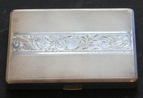 Dekoratív, art deco ezüst cigarettatárca 125,5g a századfordulóról
