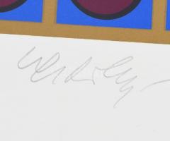 Vasarely Victor (1908-1997): Vega 8. Szitanyomat, papír, jelzett, számozott (47/110). Az 1985-ben a ...