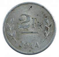Belgium 1944. 2Fr acél T:2- Belgium 1944. 2 Francs steel C:VF Krause KM#133