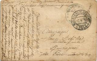 1916 Osztrák-magyar haditengerészet matróza a szerelmével / K.u.K. Kriegsmarine Matrose. Unsere blau...