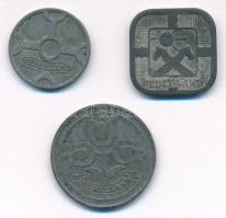 Hollandia 1941. 1c-10c Zn (3xklf) T:2,2-
Netherlands 1941. 1 Cent - 10 Cent Zn (3xdiff) C:XF,VF