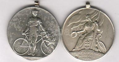1894 Magyar Kerékpáros Szövetség sportérem   2 kül. db T:1