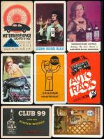 1967-1977 8 db reklámos (autós, italos) kártyanaptár