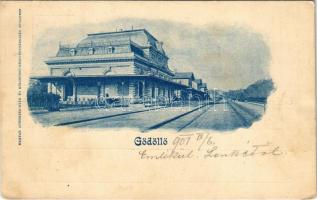 1901 Gödöllő, vasútállomás. Magyar Automata-gyár és kölcsönző részvénytársaság kiadása