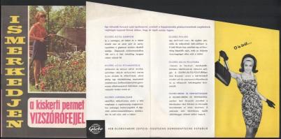 10 db vegyes reklámlap és prospektus a szocializmus idejéből (Terta táskarádió, Mezőkövesdi kerámia,...