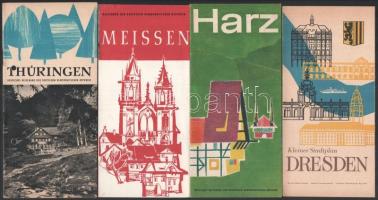 cca 1960-1980 7 db német és svájci utazási, turisztikai ismertető prospektus, német nyelvű