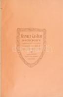 cca 1900-1910 Óriás méretű főkönyv, használatlan állapotban, Kanitz C. és Fiai Bp., márványozott lapélekkel, kissé kopott vászonborítóval, 46x31 cm