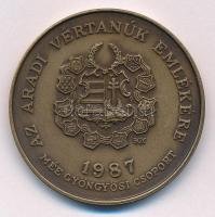 Bognár György (1944-) 1987. "MÉE Gyöngyösi Csoport - Aradi Vértanúk / Nagysándor József" b...