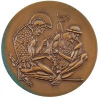 Kiss Nagy András (1930-1997) DN "Fodor József" bronz emlékérem (60mm) T:1- patina